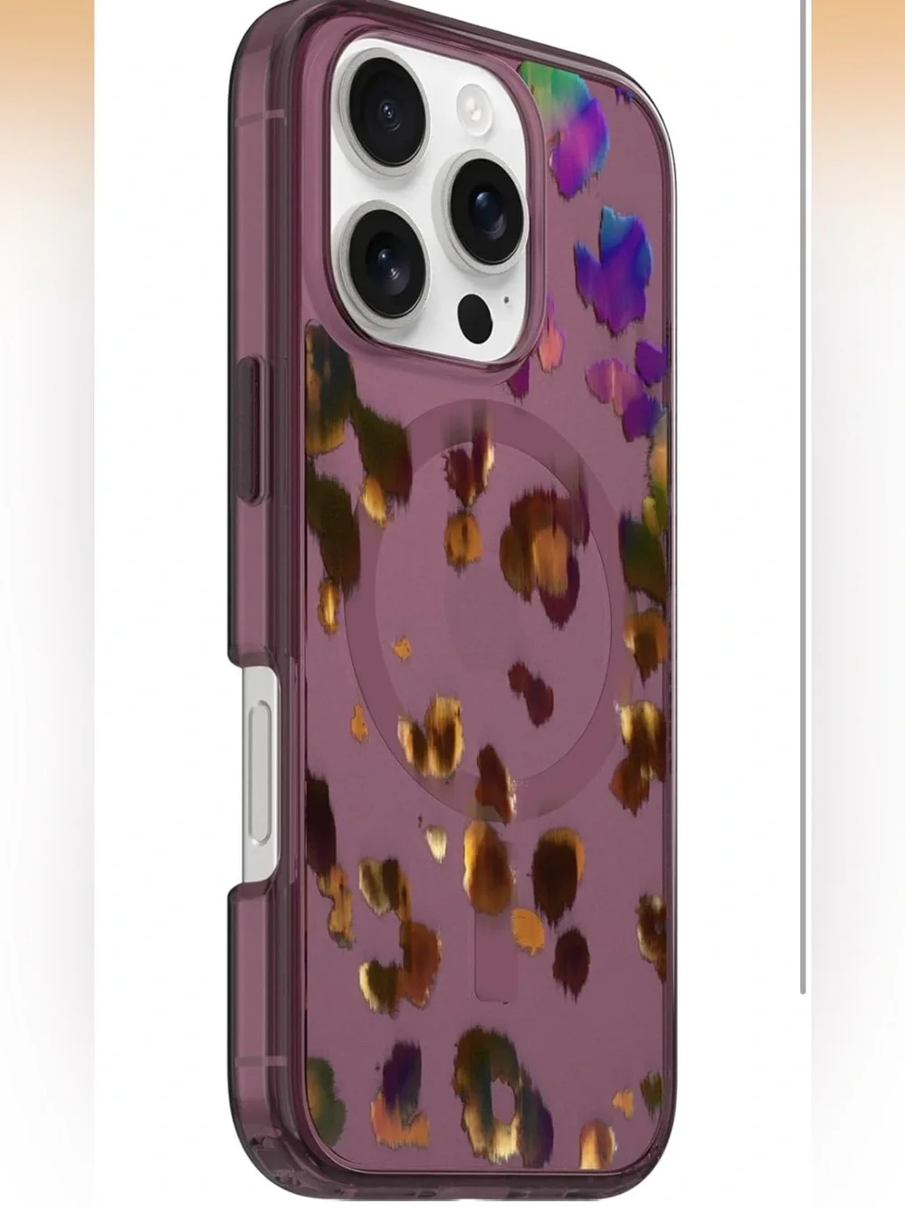 OtterBox iPhone 16 Pro Symmetry Series Clear Case - Leopard Shift Pink 997-lb-3
